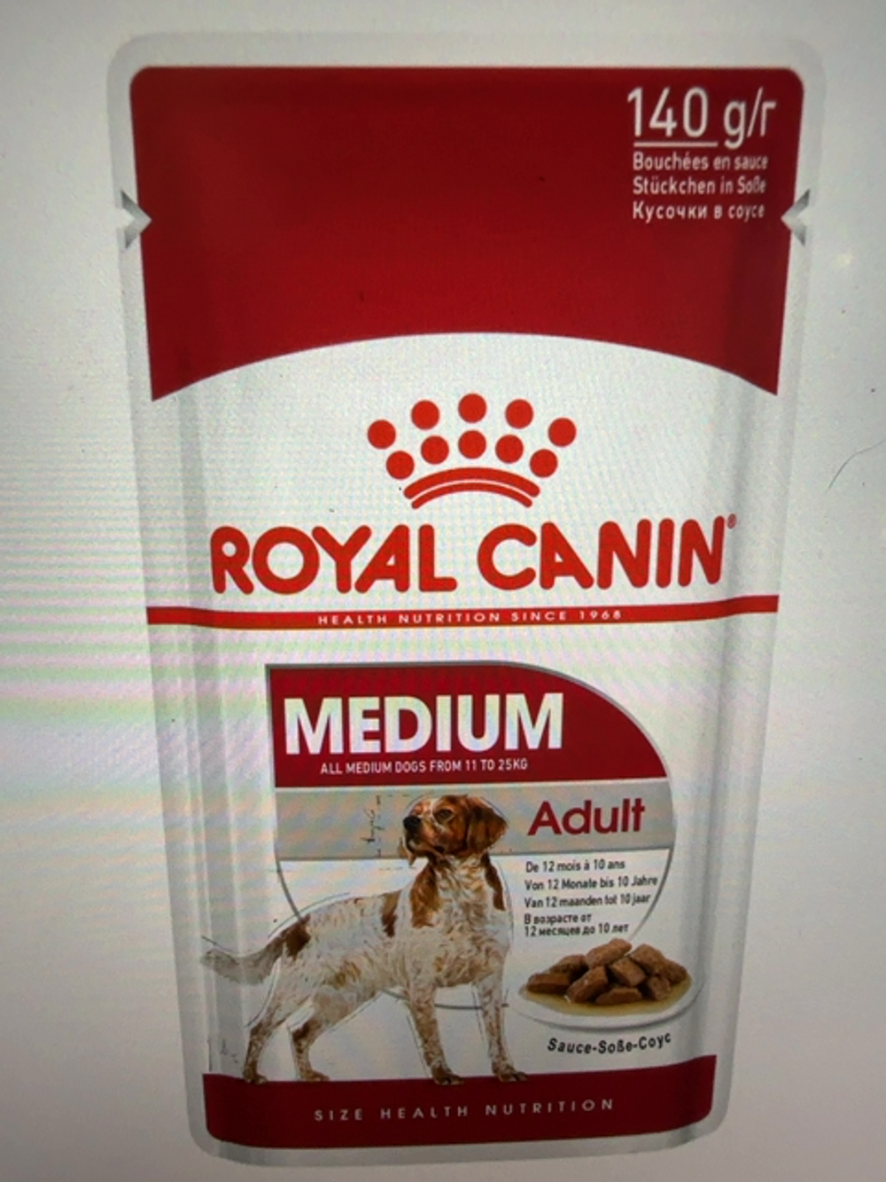ROYAL CANIN DOG WET 140GM MEDIUM BOX/10
