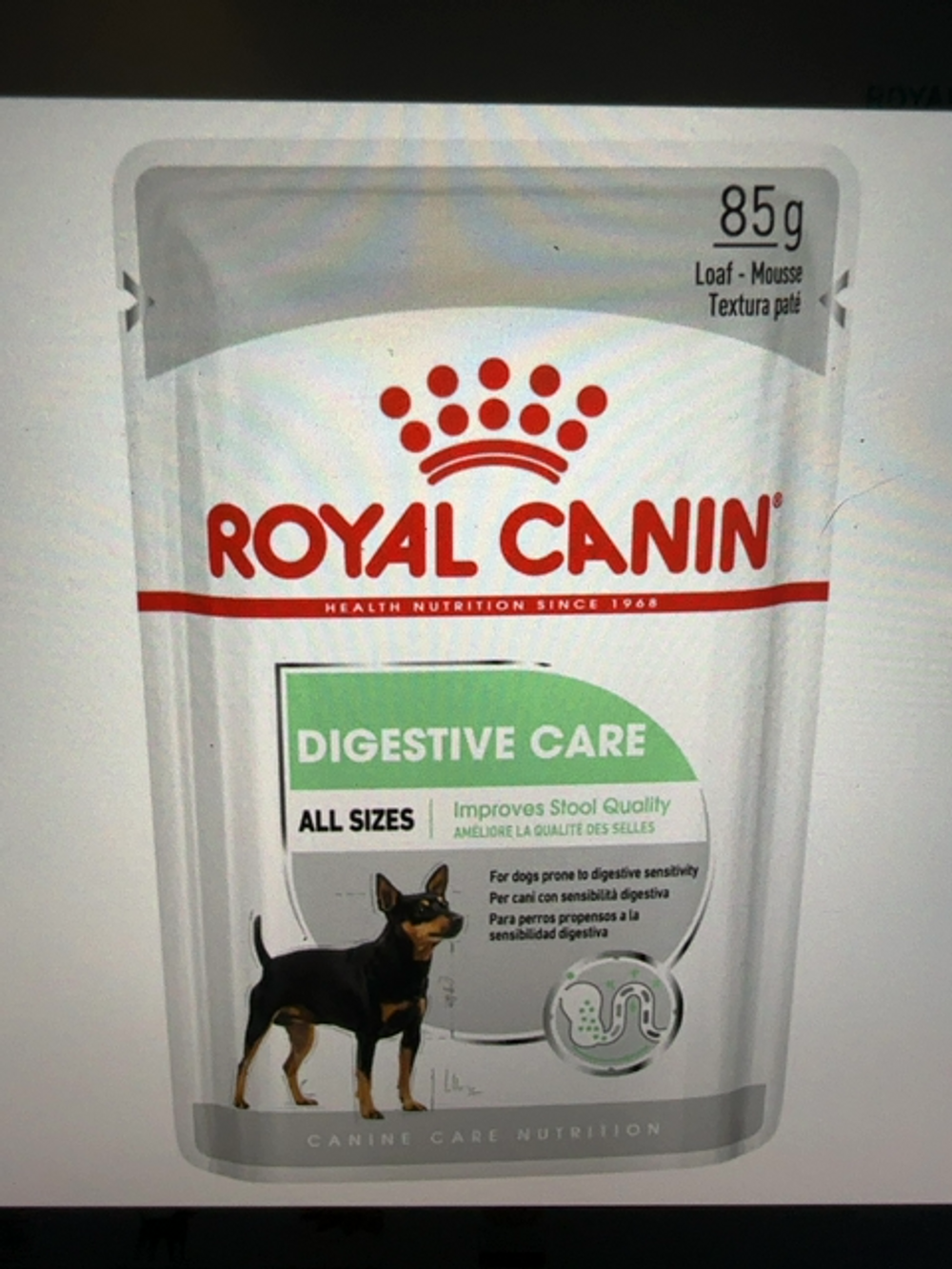 ROYAL CANIN DOG WET 85GM DIGESTIVE BOX/12