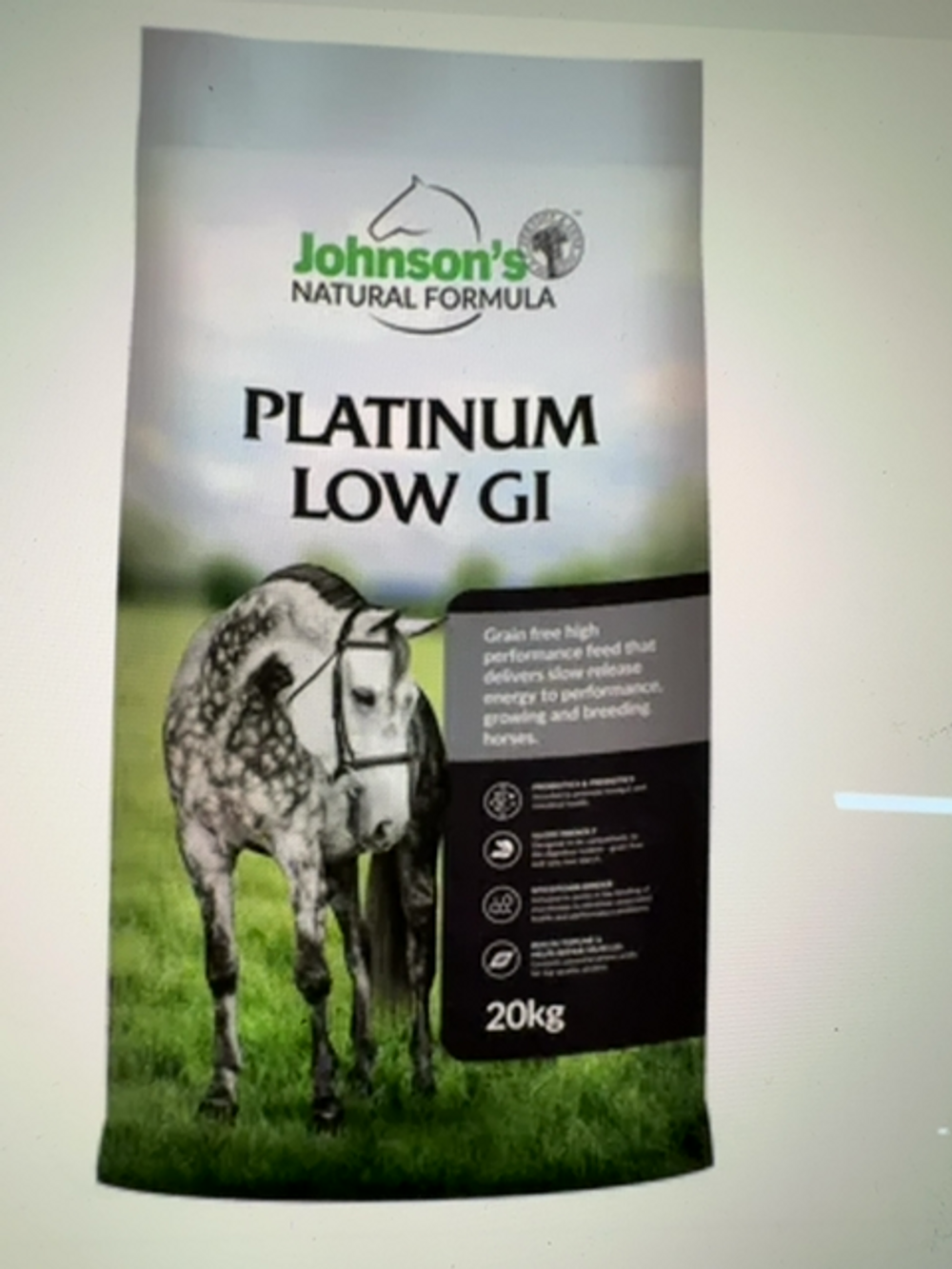 JOHNSONS PLATINUM LO GI PELLETS 20KG