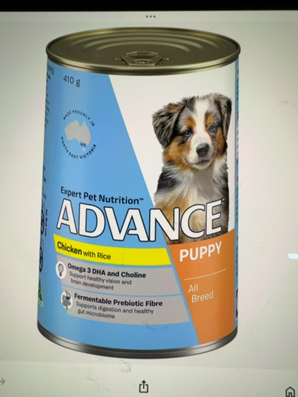ADVANCE PUPPY 410GM CANS