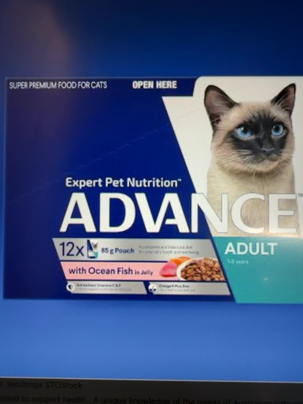 ADVANCE CAT 12 X 85G OCEAN FISH IN JELLY