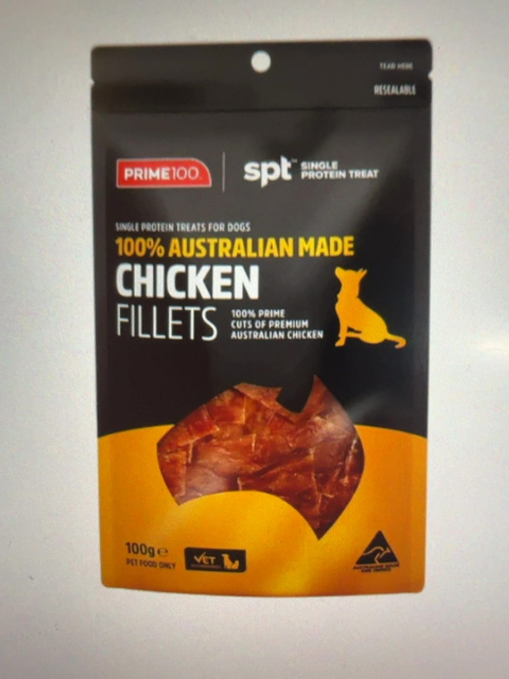 PRIME 100 SINGLE PROTEIN CHICKEN FILLETS 100GM