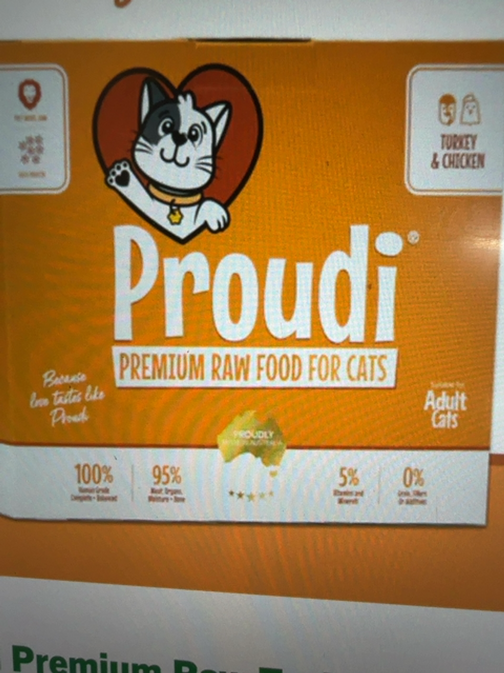 PROUDI CAT TURKEY AND CHICKEN 1.08KG