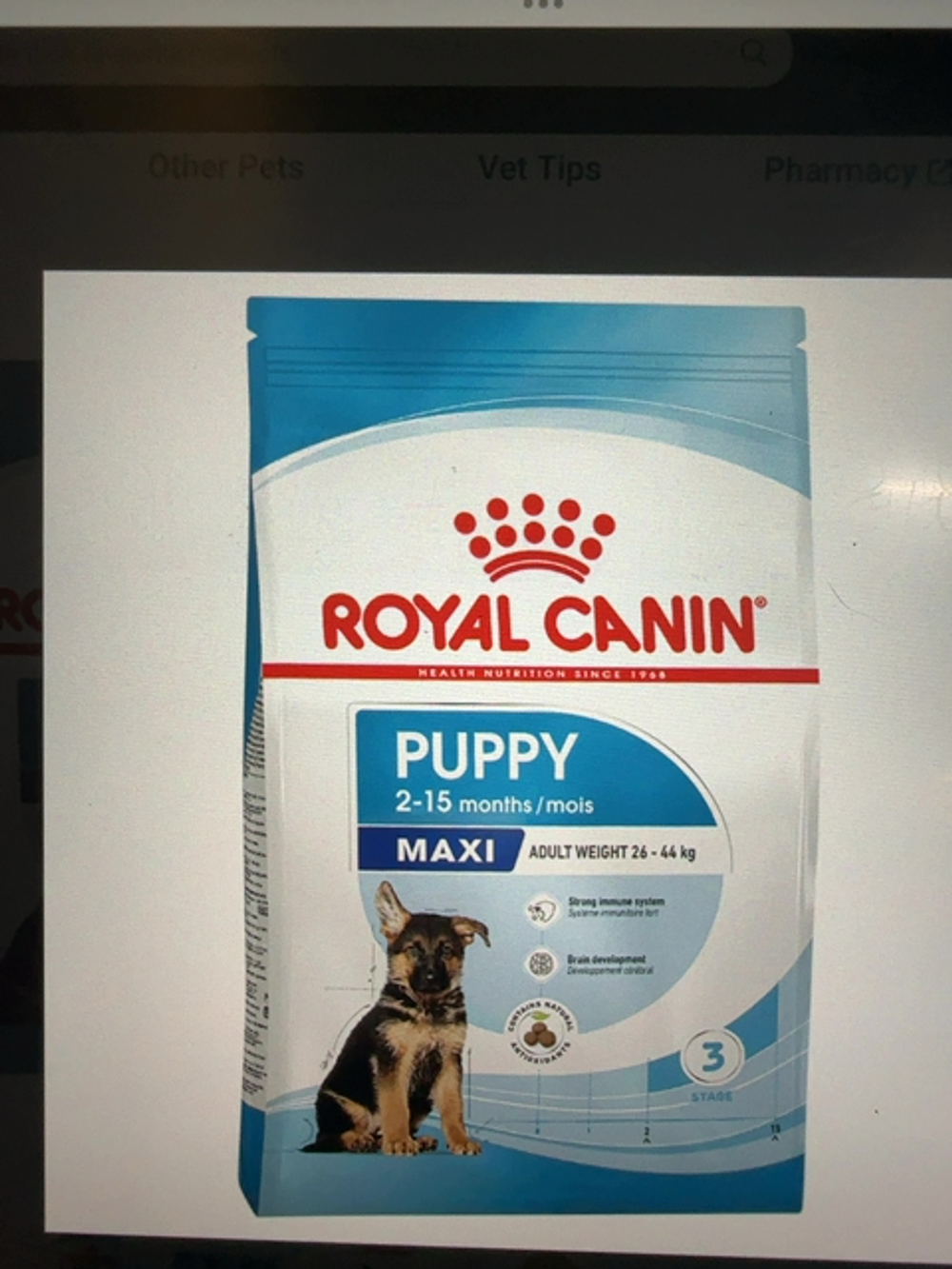 ROYAL CANIN PUPPY MAXI [SZ:4KG] 