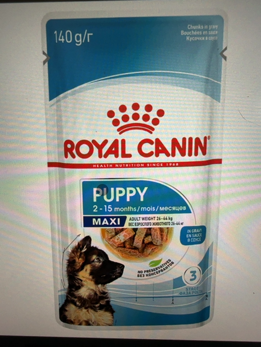 ROYAL CANIN PUPPY WET MAXI 140GM BOX/10 