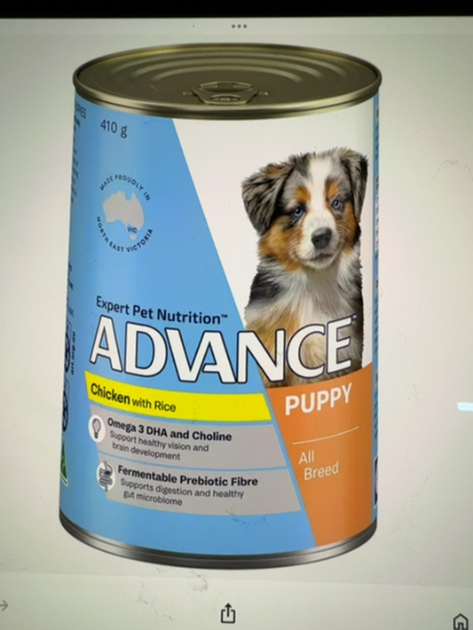ADVANCE PUPPY 410GM CANS 