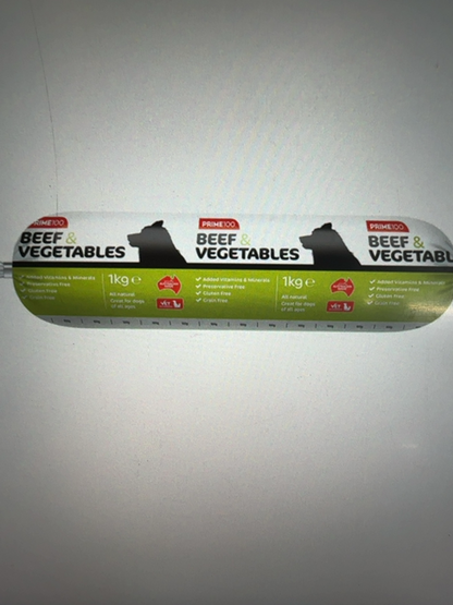 PRIME100 BEEF & VEG [SZ:1KG] 