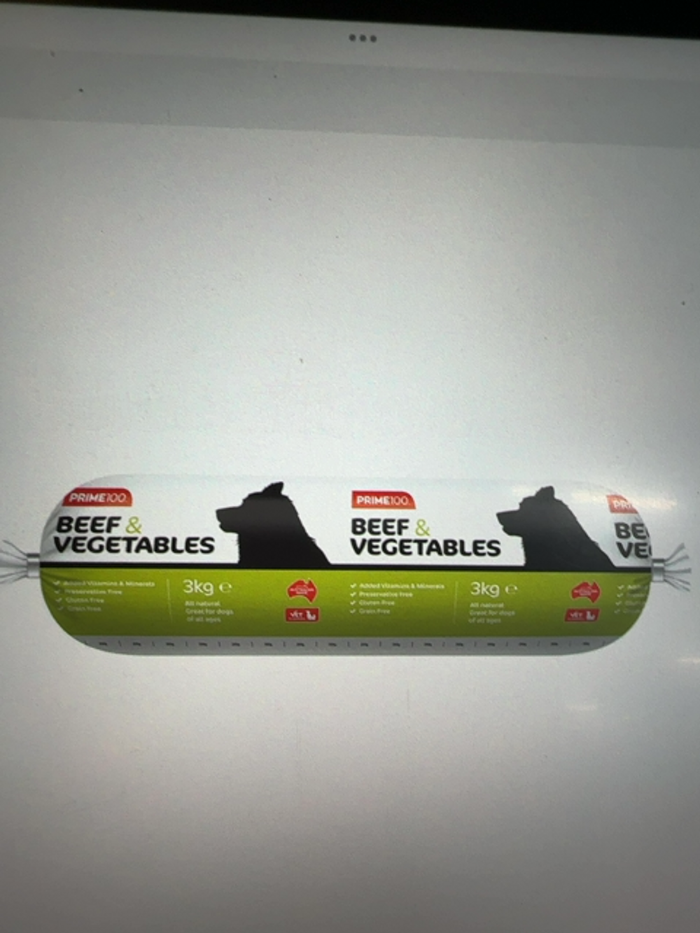 PRIME100 BEEF & VEG [SZ:3KG] 