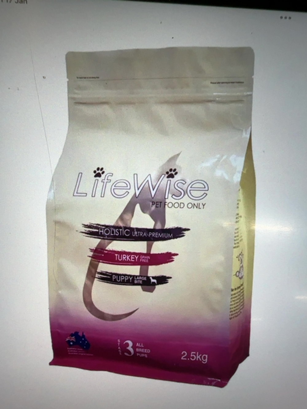 LIFEWISE PUPPY TURKEY GRAIN FREE LG BITES [SZ:2.5KG] 
