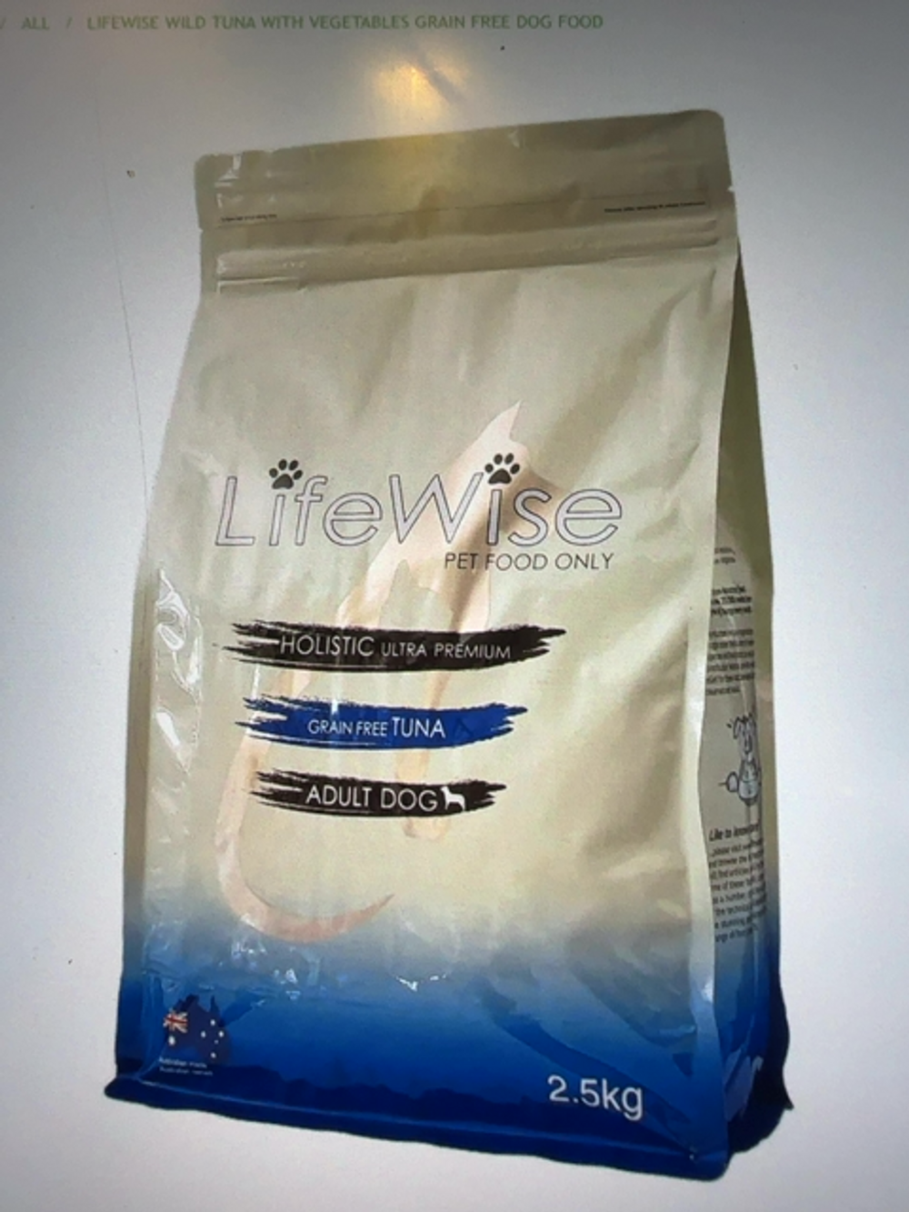 LIFEWISE DOG GRAIN FREE WILD TUNA [SZ:2.5KG]