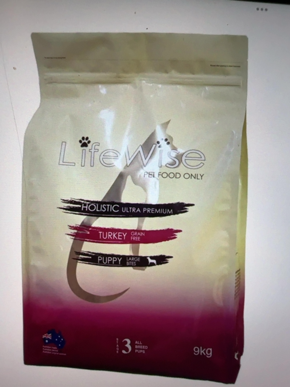 LIFEWISE PUPPY TURKEY GRAIN FREE LG BITES [SZ:9KG] 