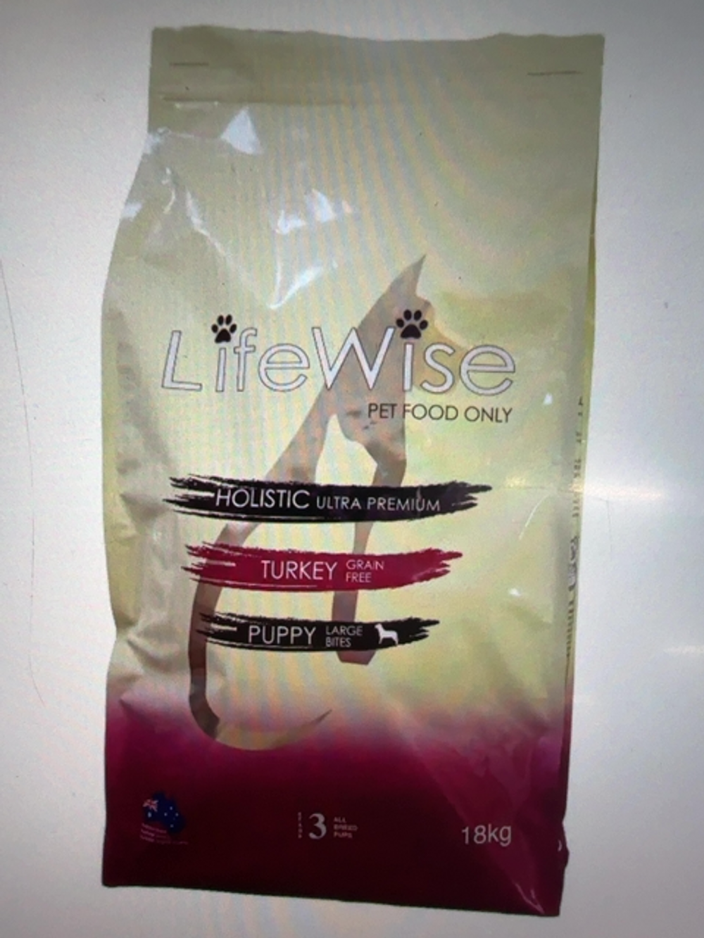 LIFEWISE PUPPY TURKEY GRAIN FREE LG BITES [SZ:18KG] 
